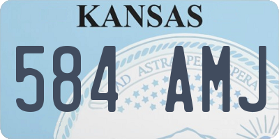 KS license plate 584AMJ
