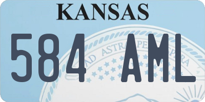 KS license plate 584AML