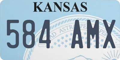 KS license plate 584AMX