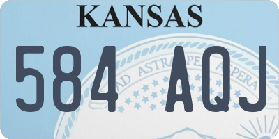KS license plate 584AQJ