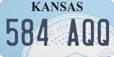 KS license plate 584AQQ