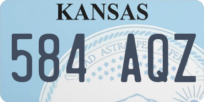 KS license plate 584AQZ