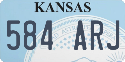 KS license plate 584ARJ