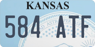 KS license plate 584ATF