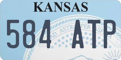 KS license plate 584ATP