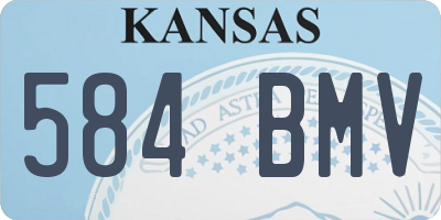 KS license plate 584BMV