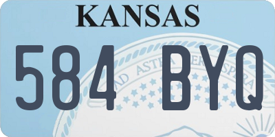 KS license plate 584BYQ