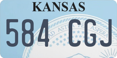 KS license plate 584CGJ