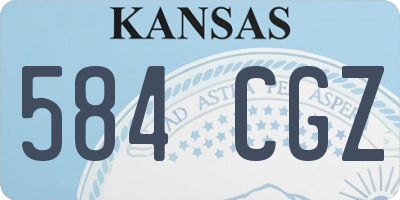 KS license plate 584CGZ
