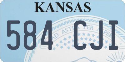 KS license plate 584CJI