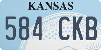 KS license plate 584CKB