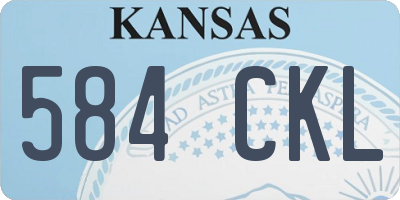 KS license plate 584CKL