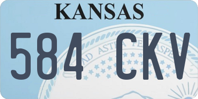 KS license plate 584CKV