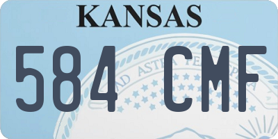 KS license plate 584CMF