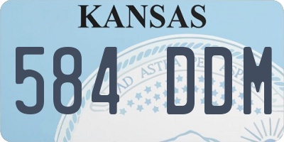 KS license plate 584DDM