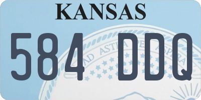 KS license plate 584DDQ