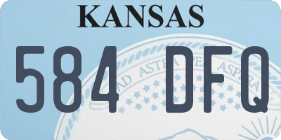 KS license plate 584DFQ