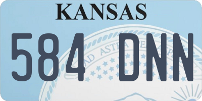 KS license plate 584DNN