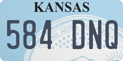 KS license plate 584DNQ