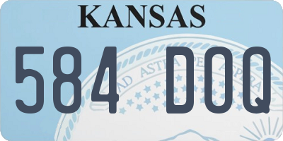 KS license plate 584DOQ