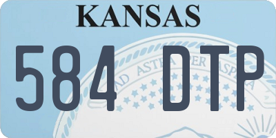 KS license plate 584DTP
