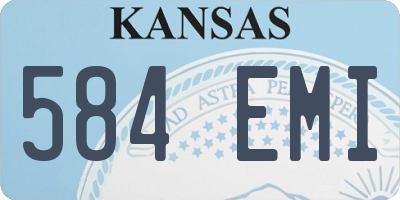KS license plate 584EMI