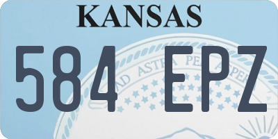 KS license plate 584EPZ
