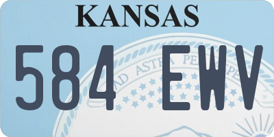 KS license plate 584EWV