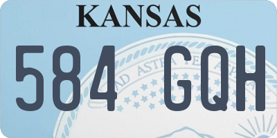 KS license plate 584GQH