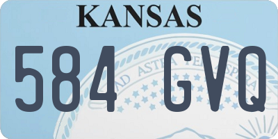 KS license plate 584GVQ