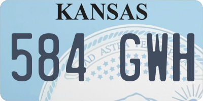 KS license plate 584GWH