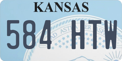 KS license plate 584HTW
