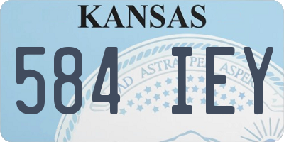 KS license plate 584IEY