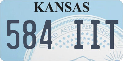 KS license plate 584IIT