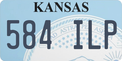 KS license plate 584ILP
