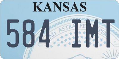 KS license plate 584IMT
