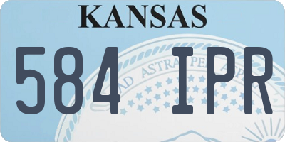 KS license plate 584IPR