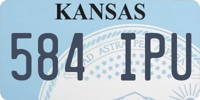 KS license plate 584IPU