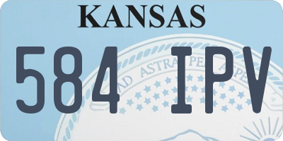 KS license plate 584IPV