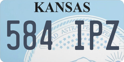 KS license plate 584IPZ