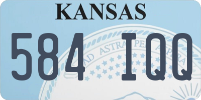 KS license plate 584IQQ