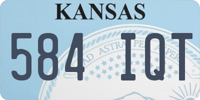 KS license plate 584IQT