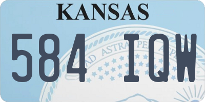 KS license plate 584IQW
