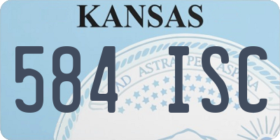 KS license plate 584ISC