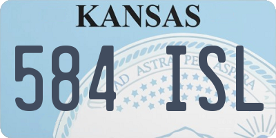 KS license plate 584ISL