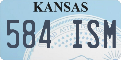 KS license plate 584ISM
