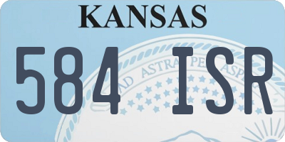 KS license plate 584ISR