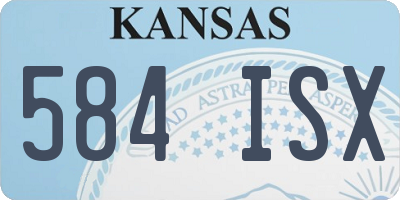 KS license plate 584ISX
