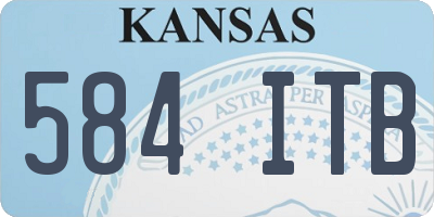 KS license plate 584ITB
