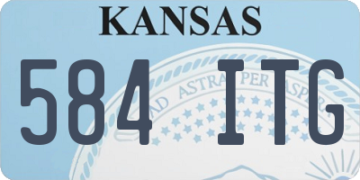 KS license plate 584ITG